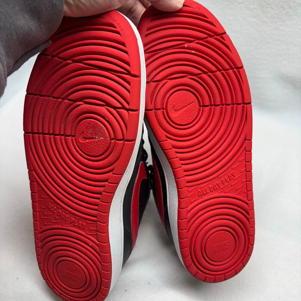 Nike Court Borough Low - Youth Size 5.5 - Red & Black - Picture 4 of 8